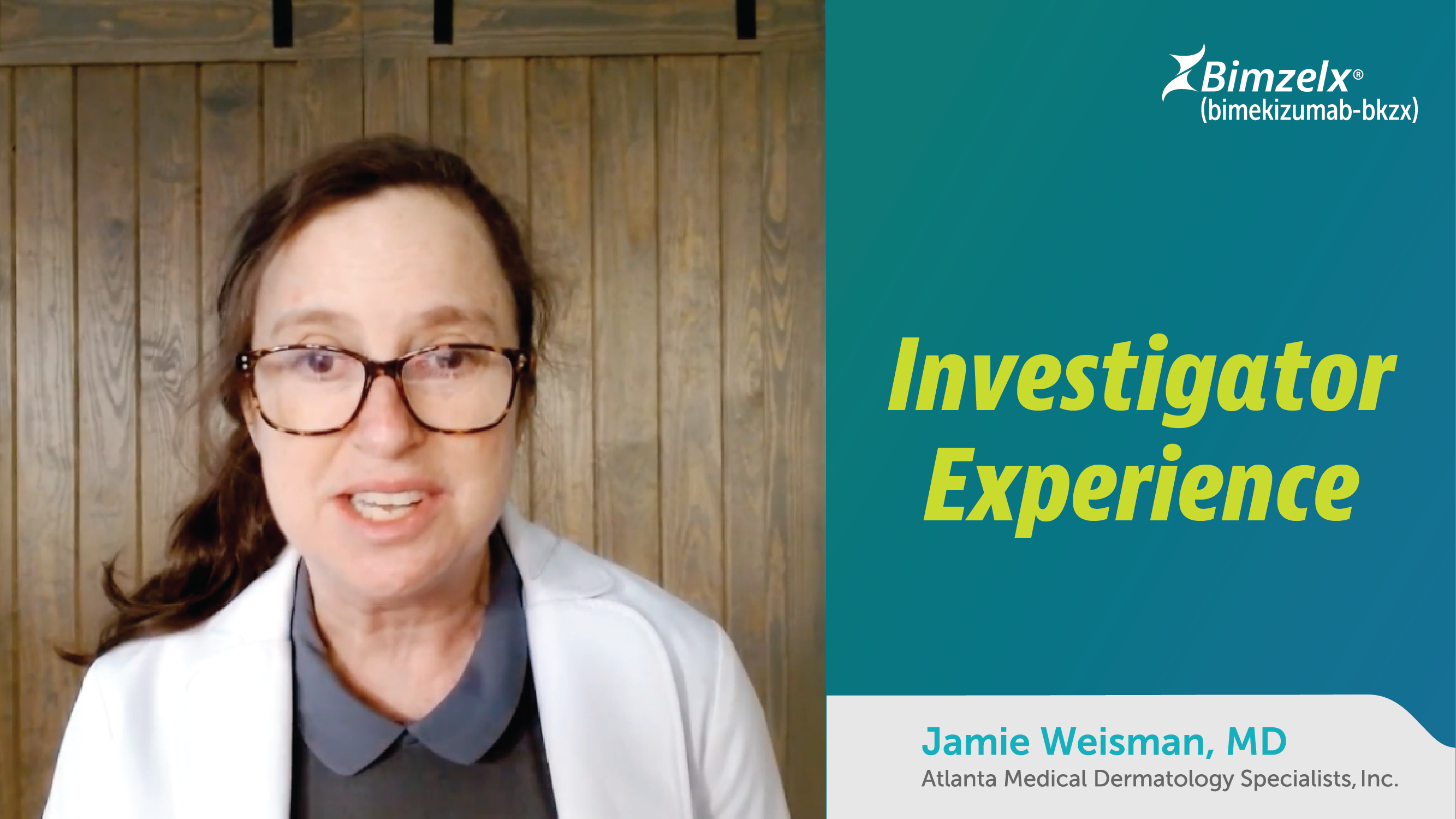 Dr. Jaime Weisman investigator video for HCPs