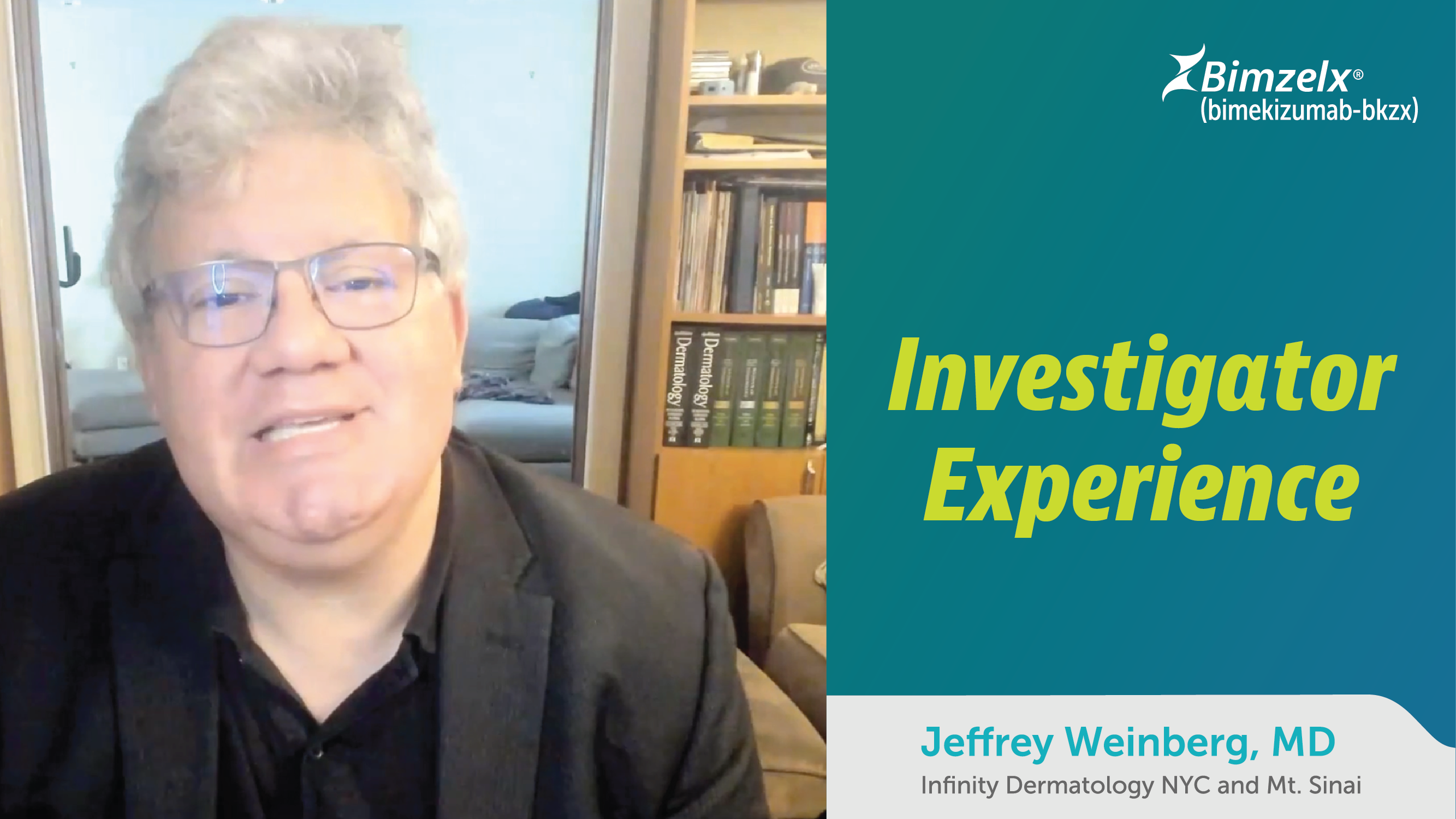 Dr. Jeffrey Weinberg investigator video for HCPs