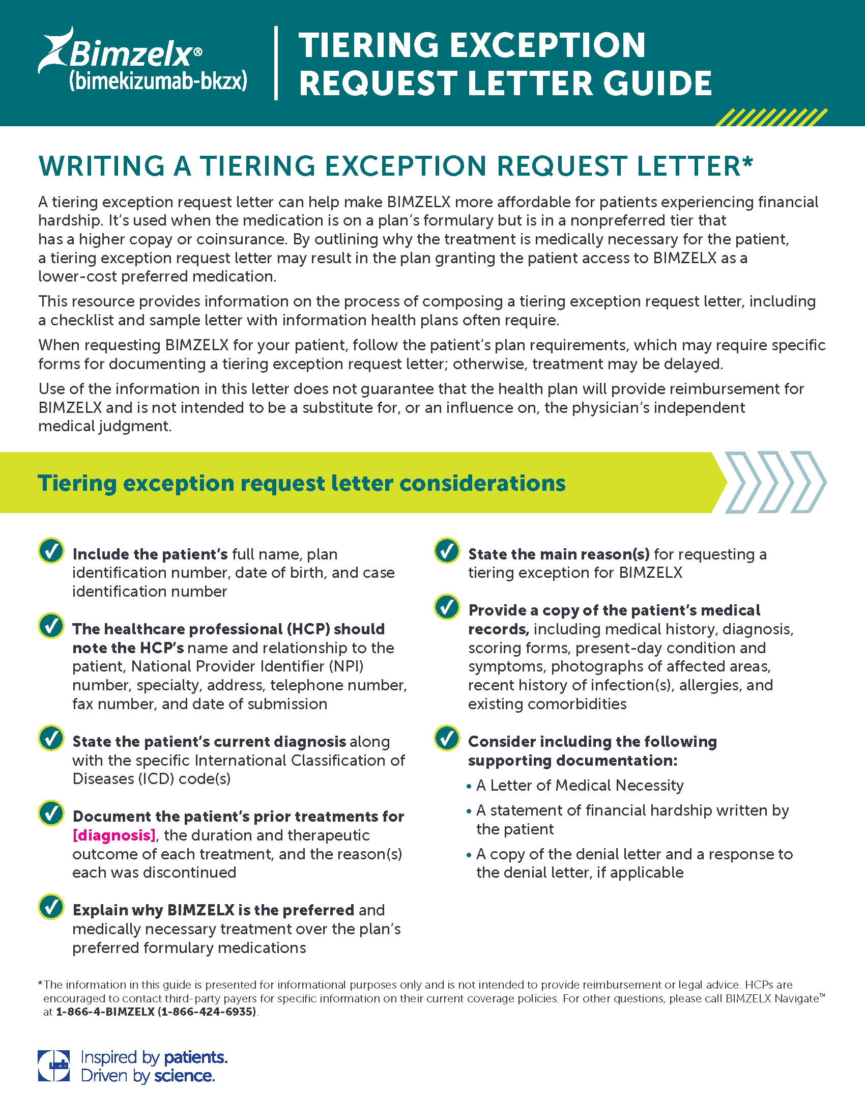 Tier Exception Letter