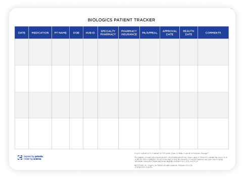 patient tracker form