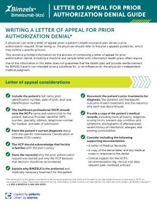 Letter of Appeal